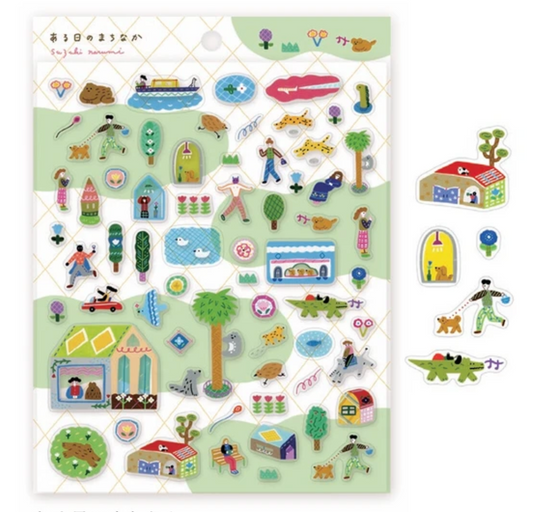 Suzuki Narumi Stickers - One Day in the Town