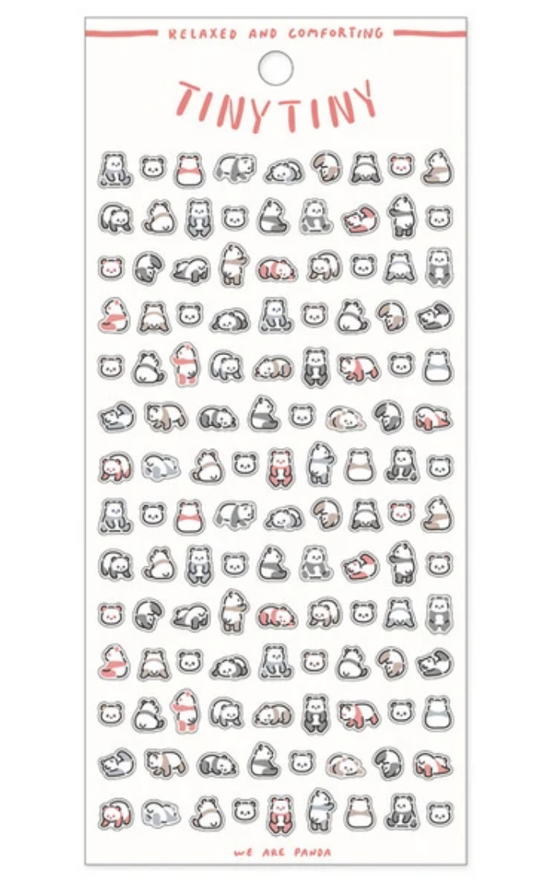 Tiny Tiny Pandas Sticker Sheet
