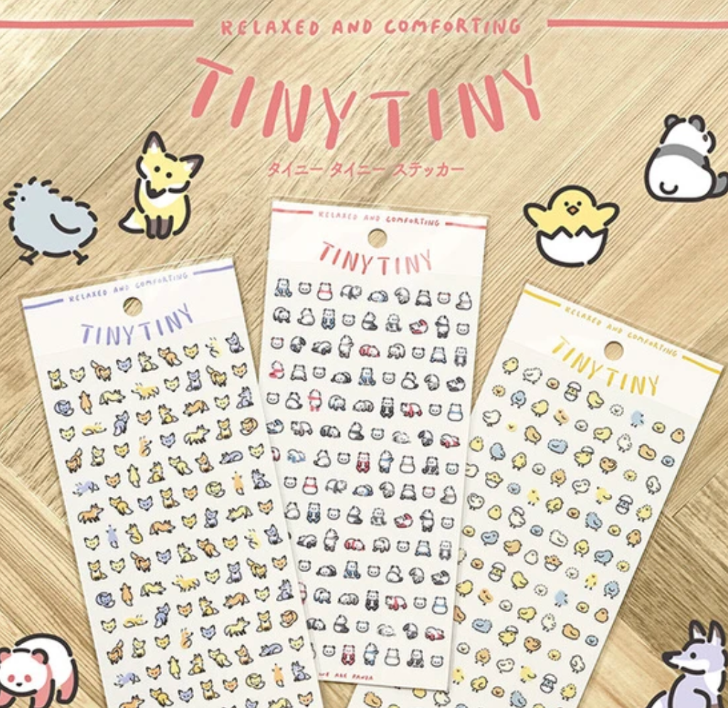 Tiny Tiny Pandas Sticker Sheet