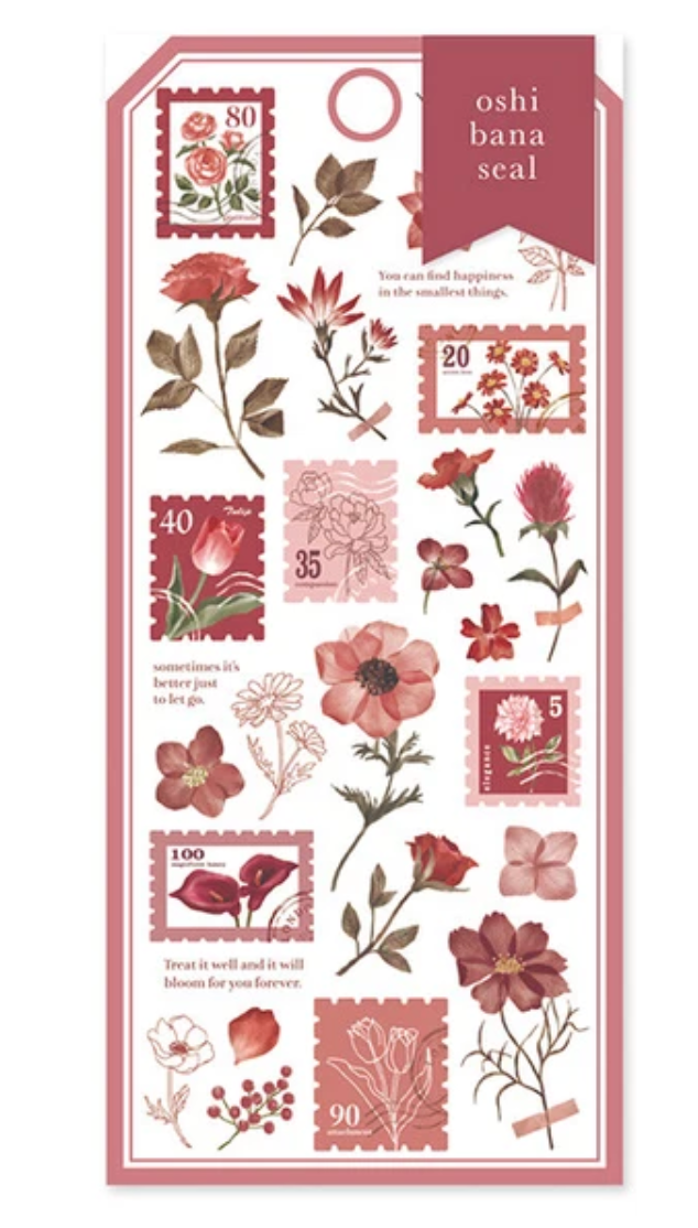 Wine Oshibana Stickers