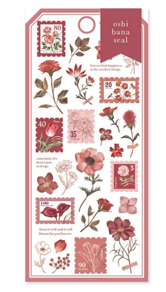 Wine Oshibana Stickers