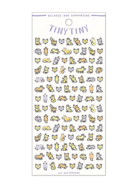 Tiny Tiny Foxes Sticker Sheet