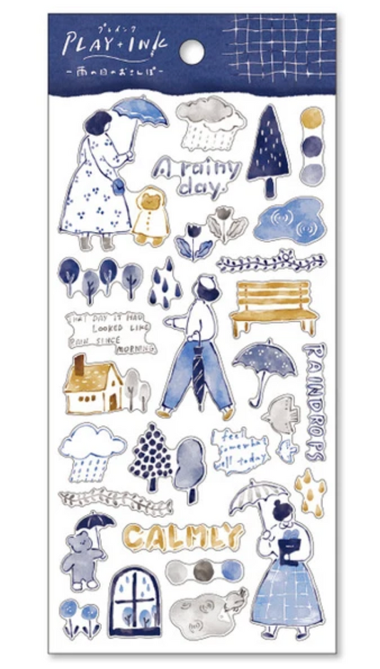 Play Ink - Rainy Day Sticker Sheet