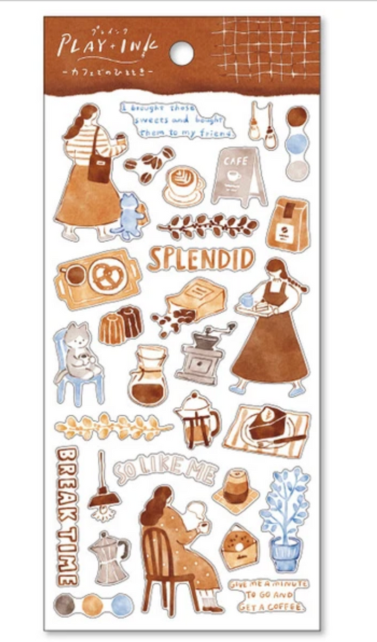 Play Ink - A Moment at a Cafe Sticker Sheet