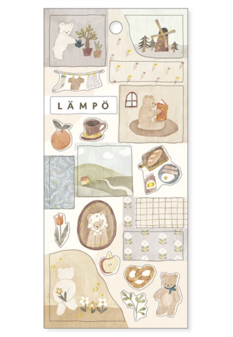 Lampo - Morning with a Bear Sticker Sheet