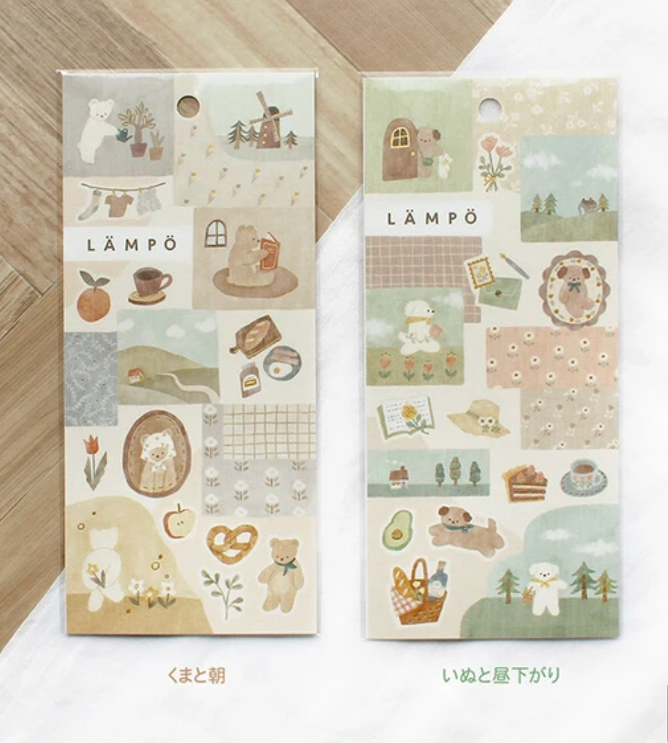 Lampo - Morning with a Bear Sticker Sheet