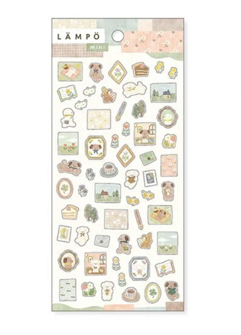Lampo - Dog and Late Afternoon Sticker Sheet