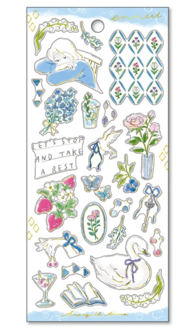 Ennui Sticker Sheet - Dozing
