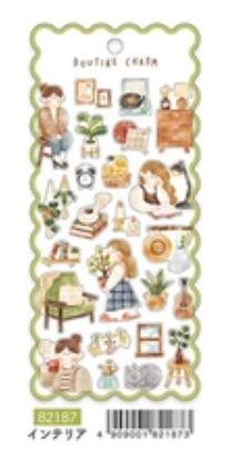 Routine Charm Sticker Sheet - Interior