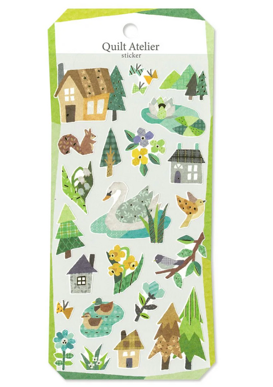 Quilt Atelier Stickers - House by a Lake