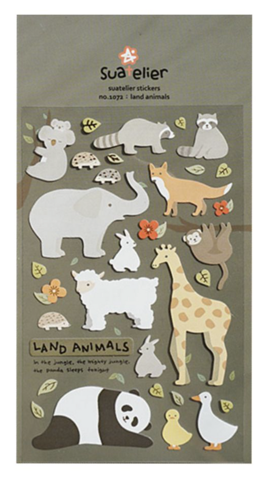 Suatelier 1072: land animals