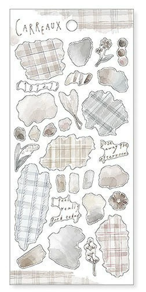 Carreaux - Gray Sticker Sheet