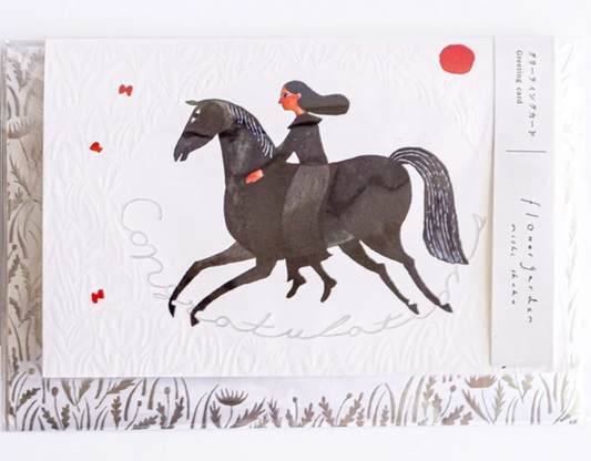 Nishishuku greeting card flower garden - Congratulations