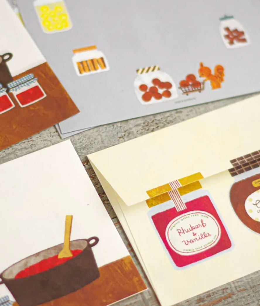 Mariko Fukuoka Letter set - Seasonal Jars