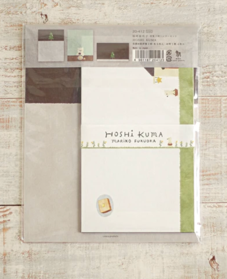Mariko Fukuoka Letter set - Hoshi Kuma