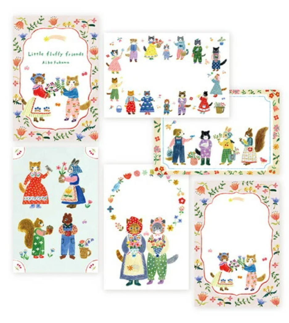 Little Fluffy Friends Postcards