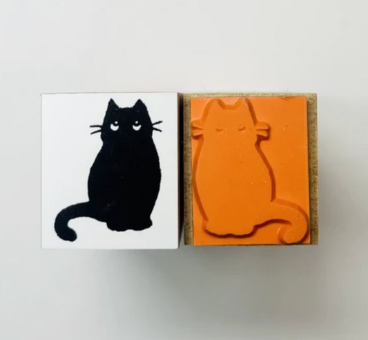 Black Cat Stamp