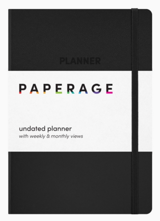 Undated Casebound Planner with Weekly & Monthly Views
