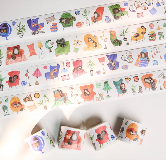 Paw Parlor Washi Tape Sticker Set