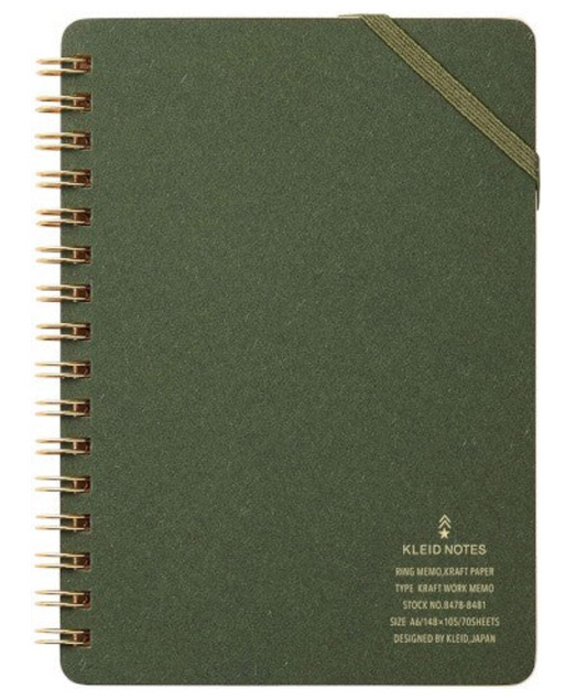 KRAFT WORK MEMO A6 OLIVE DRAB (8480)