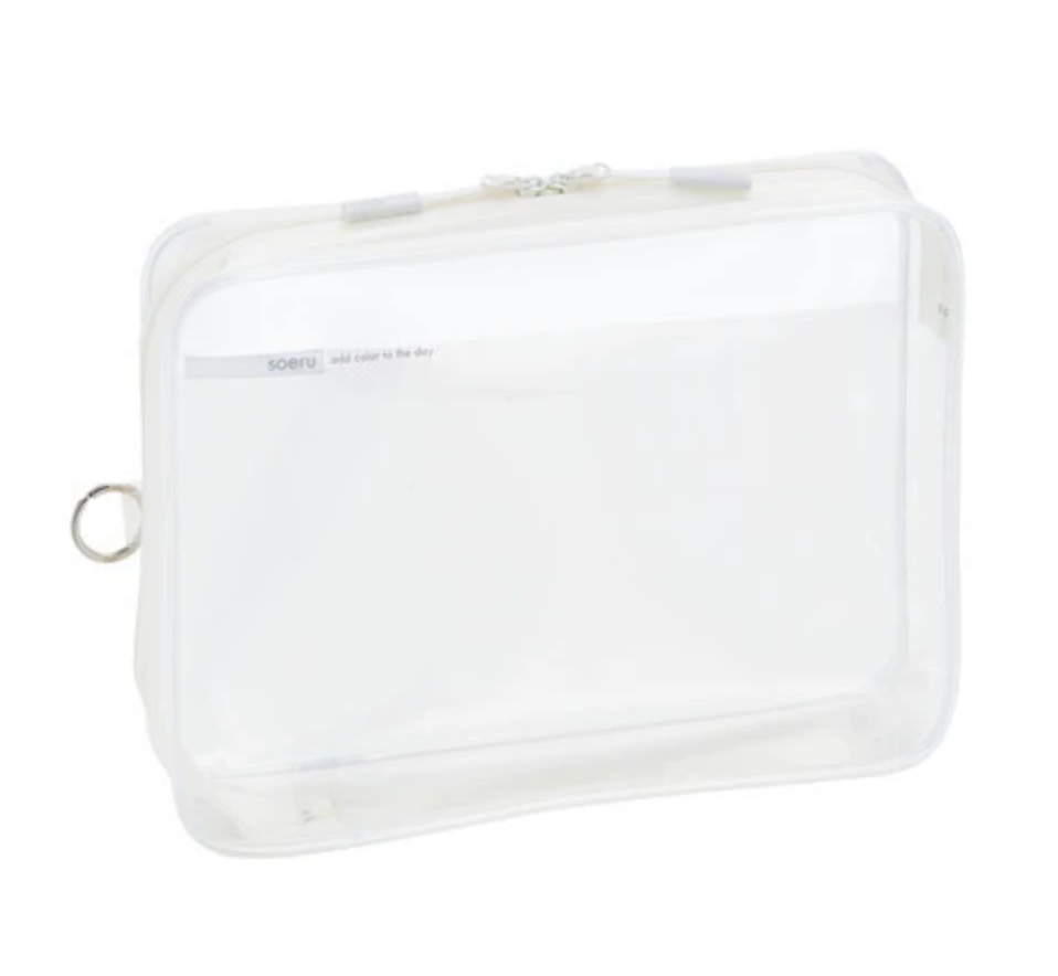 Pouch soeru clear box case A5 frosted clear