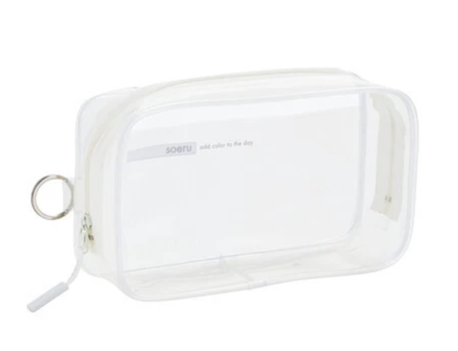 Pouch soeru clear box case frosted clear