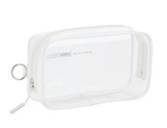 Pouch soeru clear box case frosted clear