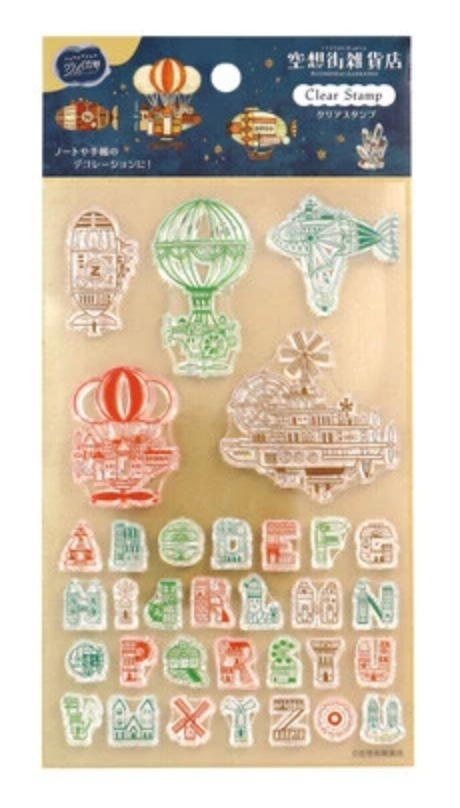 NIPPAN Stamp Clear Stamp - Zepplin Alphabet