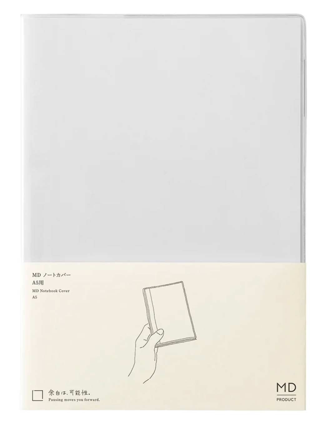 MD NOTEBOOK COVER A5 CLEAR
