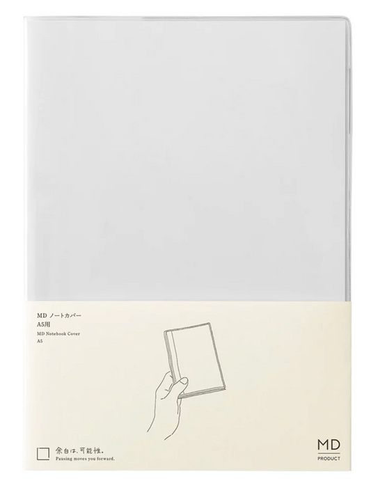 MD NOTEBOOK COVER A5 CLEAR