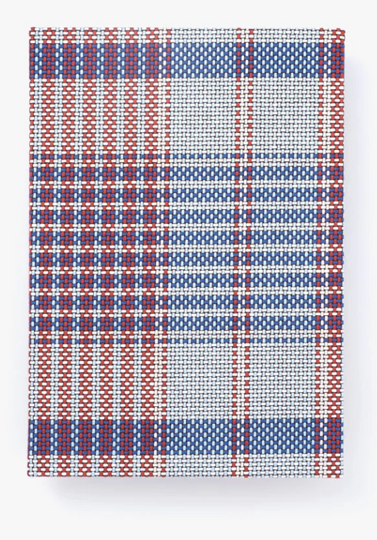 A5 notebook - Bishu red plaid