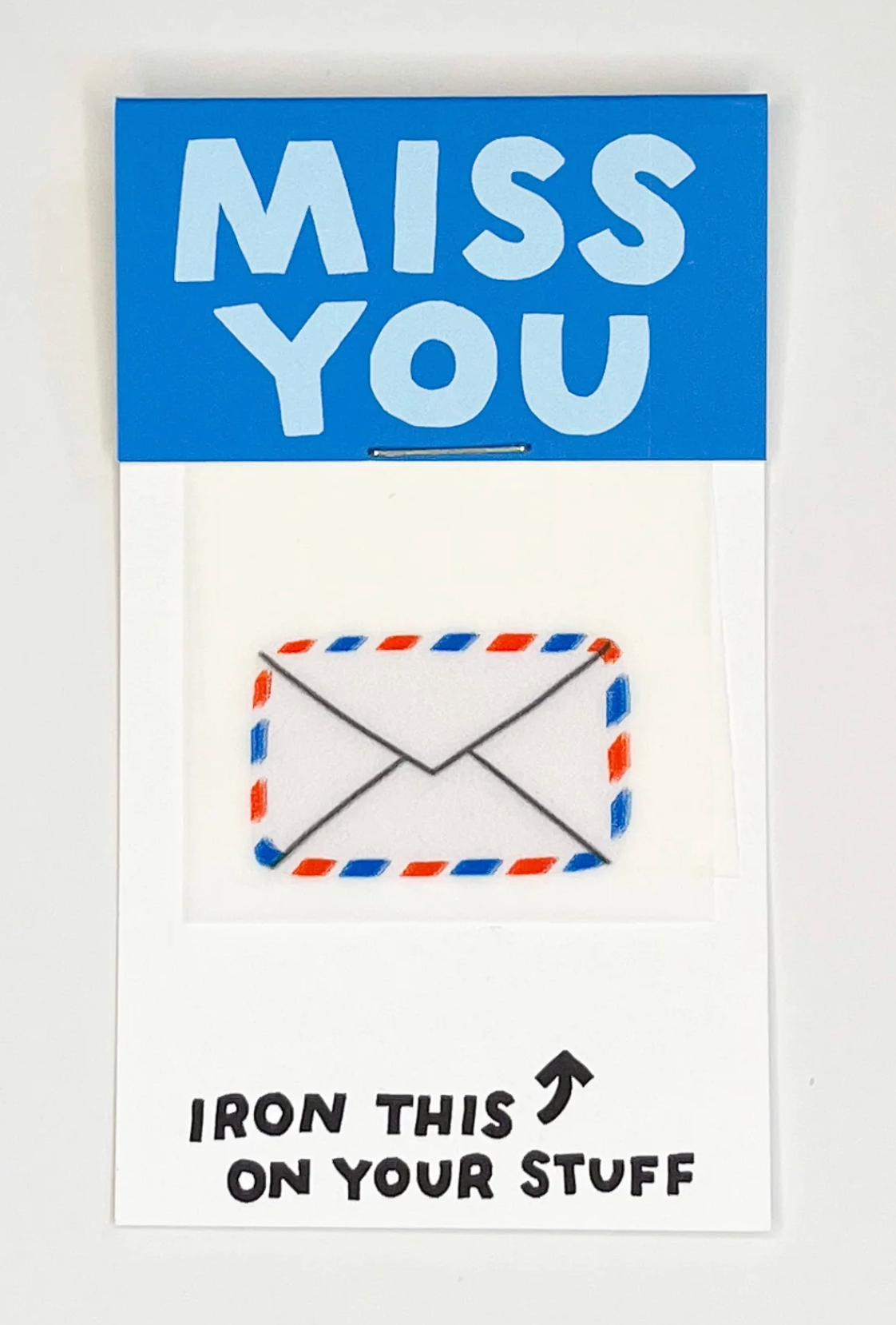Miss You Letter L'il Something Iron-On Card