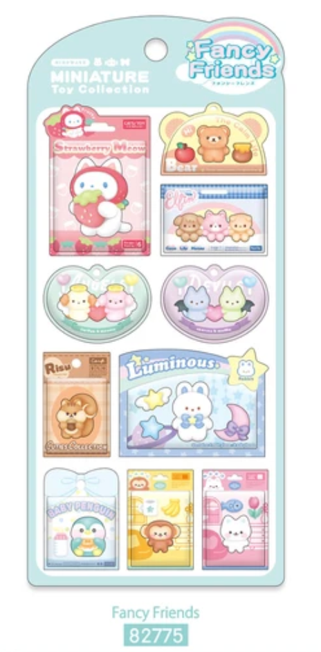 Miniature Toy Collection Puffy Stickers