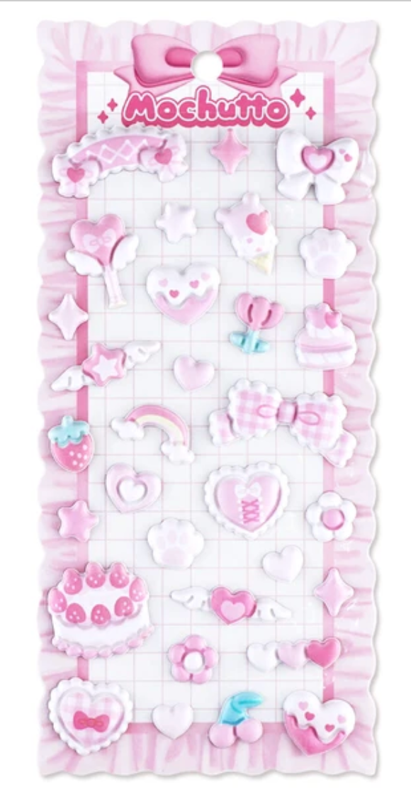 Mochutto Stickers Puffy Stickers
