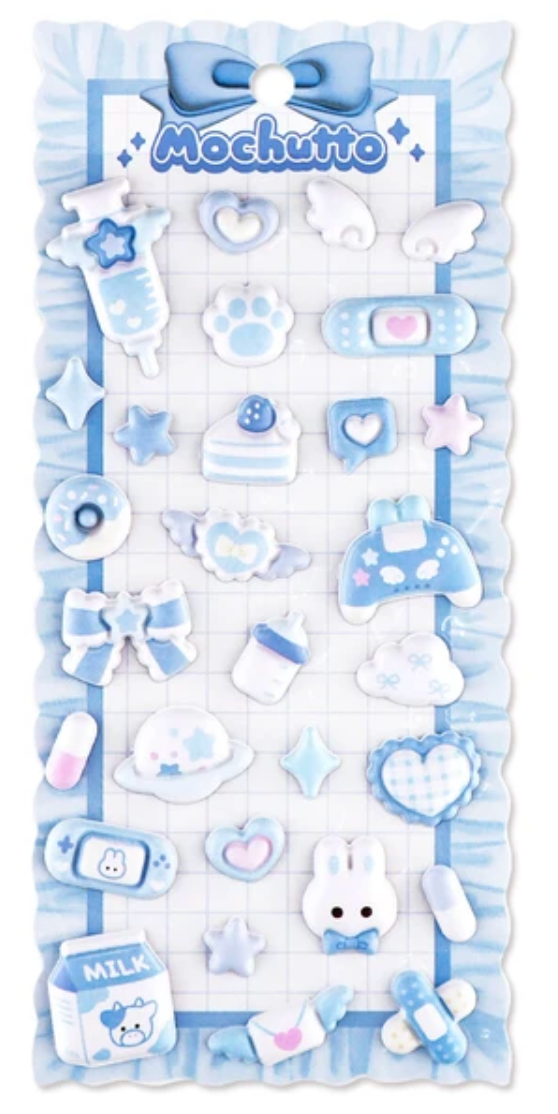 Mochutto Stickers Puffy Stickers