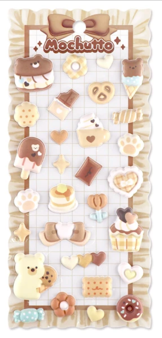 Mochutto Stickers Puffy Stickers