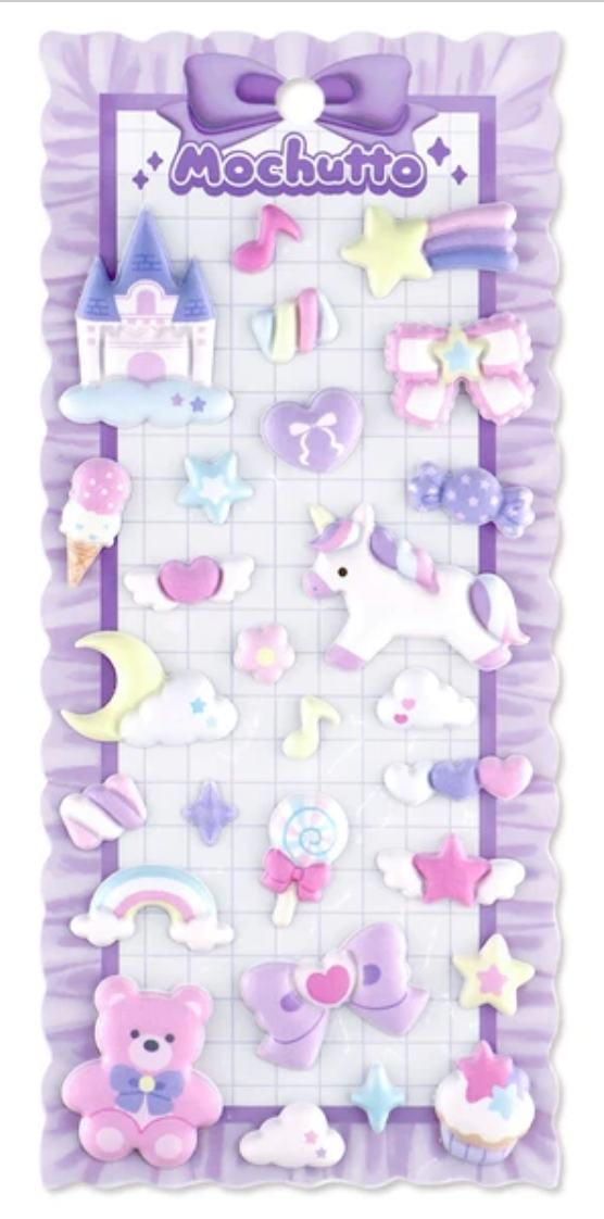 Mochutto Stickers Puffy Stickers