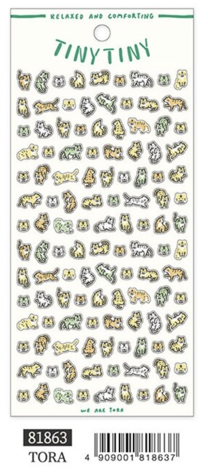 Tiny Tiny Tora Sticker Sheet