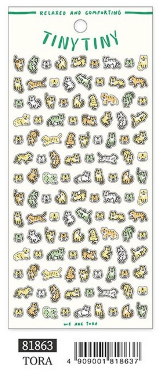Tiny Tiny Tora Sticker Sheet