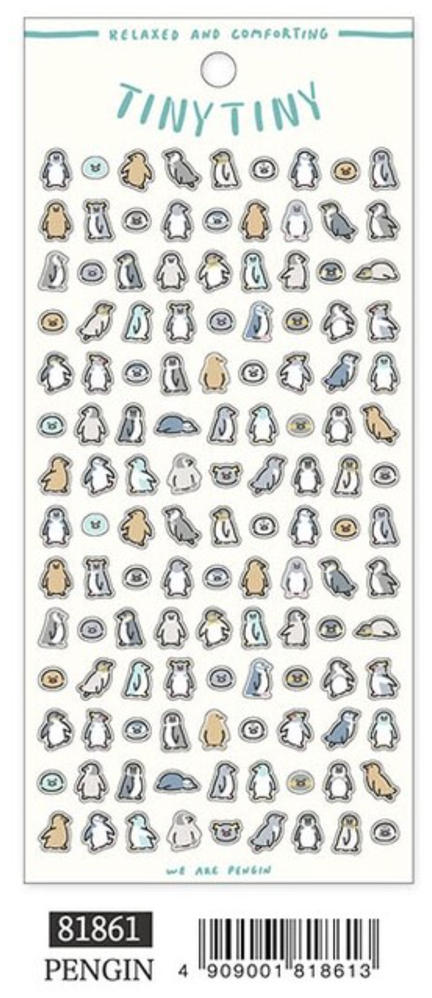 Tiny Tiny Penguin Sticker Sheet