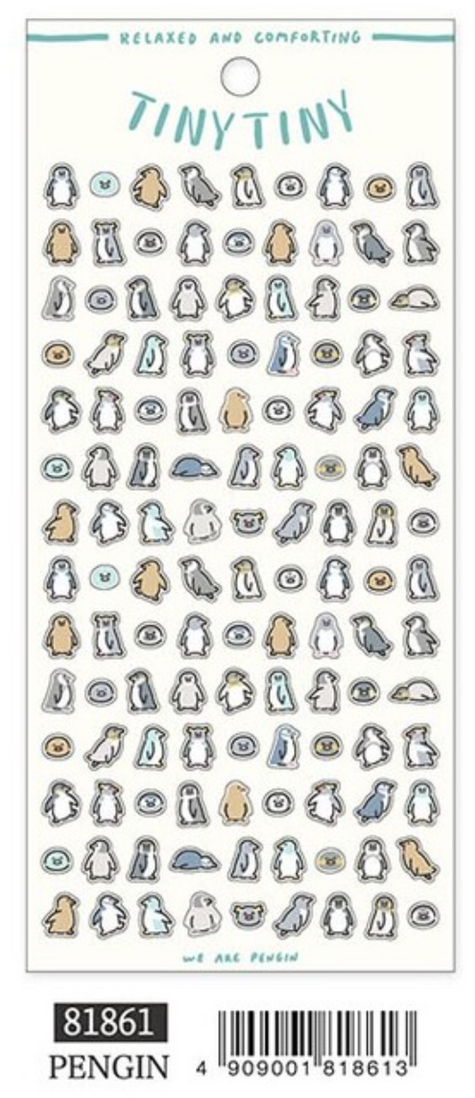 Tiny Tiny Penguin Sticker Sheet