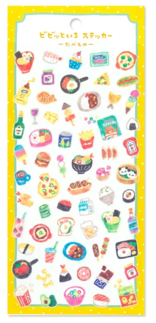 Vivid color sticker sheet