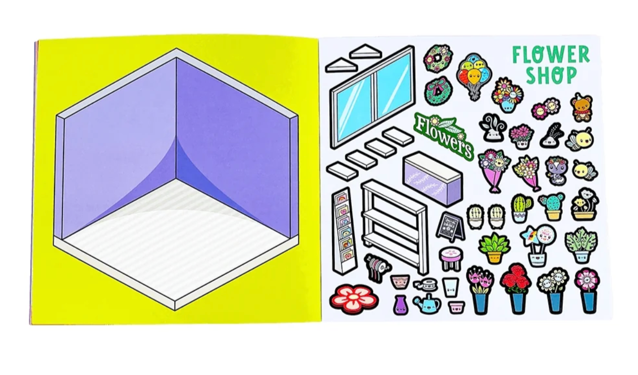 Tinytown Stickers Book