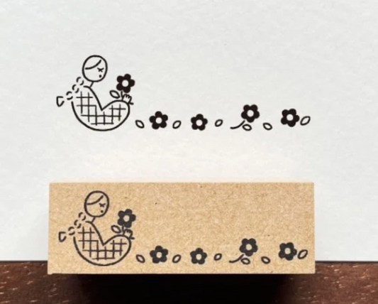 Marl-chan Flowers Stamp