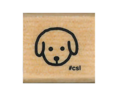 I Heart Stamp Puppy Face Stamp