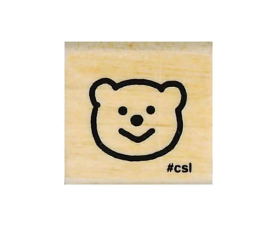 I Heart Stamp Bear Face Stamp