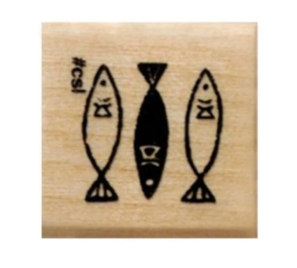 I Heart Stamp Three Fish Stamp