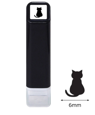 I Heart Stamp Black Cat Stamp