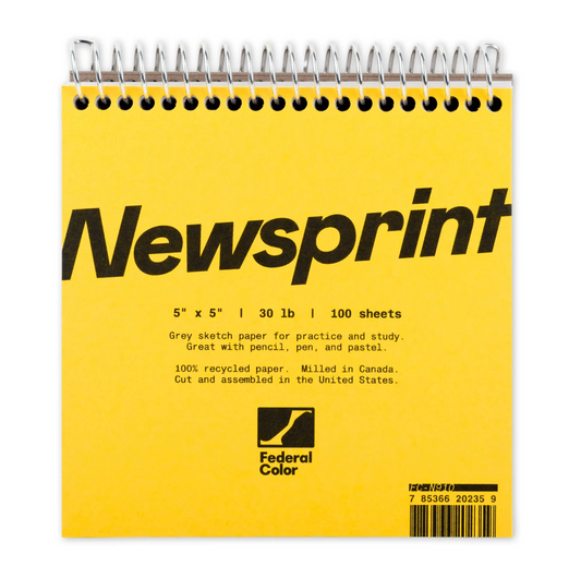 Newsprint Notebook 5x5