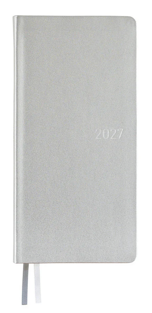 Leather: Noble Silver - Hobonichi Techo Weeks